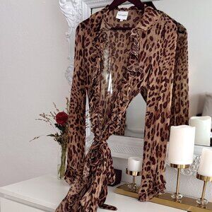 Rat & Boa Fabiana Animal Print Maxi Dress